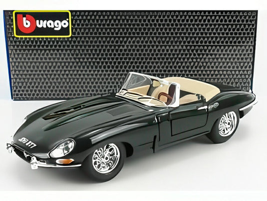 JAGUAR E-TYPE SPIDER 1961 グリーン/ Bburago 1/18 ミニカー