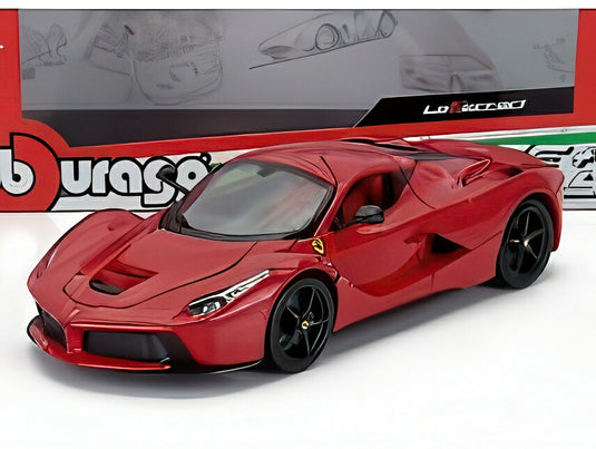 FERRARI LAFERRARI 2013 ブラックホイール レッド/ Bburago 1/18 ミニカー