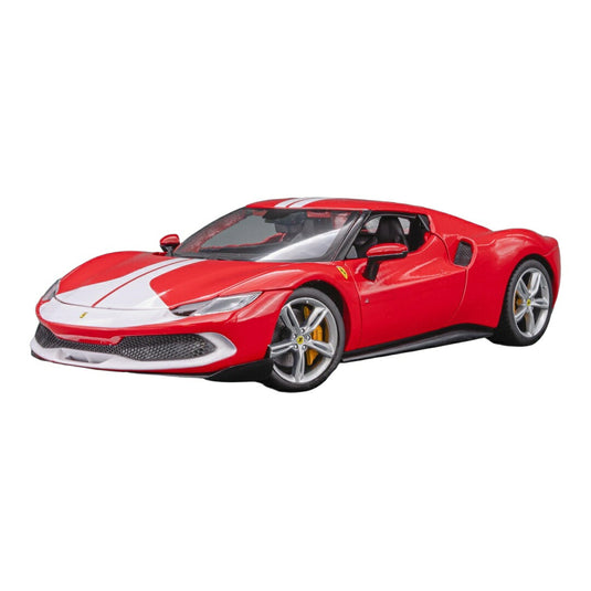 Ferrariフェラーリ 296 GTB レッド ホワイト ダイキャストモデル ミニカー /Bburago 1/18