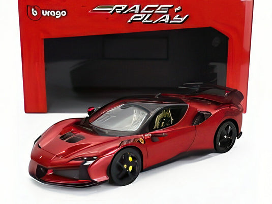 FERRARI SF90XX ストラダーレ 2024 ロッソ・マグマ レッドメタリック/ブラック/ Bburago 1/18 ミニカー