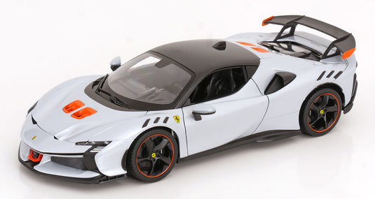 Ferrariフェラーリ SF90 XX Stradaleストラダーレ 2024 ライトシルバー / Bburago 1/18 ミニカー