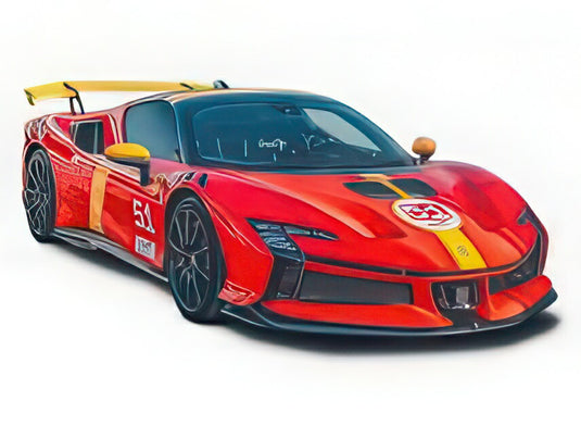 【予約】12月以降発売予定FERRARI SF90 XX 51号車 ルマン24時間優勝リバリー  限定モデル レッド イエロー/ Bburago 1/18 海外限定ミニカー