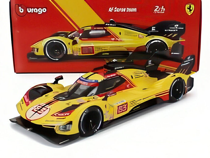 【予約】FERRARI 499P TEAM AF CORSE #83 ル・マン24時間 2024 Kubica/Shwartzman/Ye イエロー/レッド/ Bburago 1/18 ミニカー