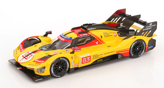 Ferrariフェラーリ 499P No 83 24h Le Mansル・マン 2024 Kubica/Yifei/Schwarzman / Bburago 1/18 ミニカー