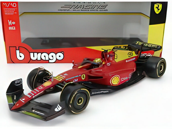 FERRARI  F175 SCUDERIA FERRARI N 55 4th MONZA GP ITALY 2022 CARLOS SAINZ  YELLOW WHEELS  RED YELLOW/Bburago 1/18ミニカー 海外限定