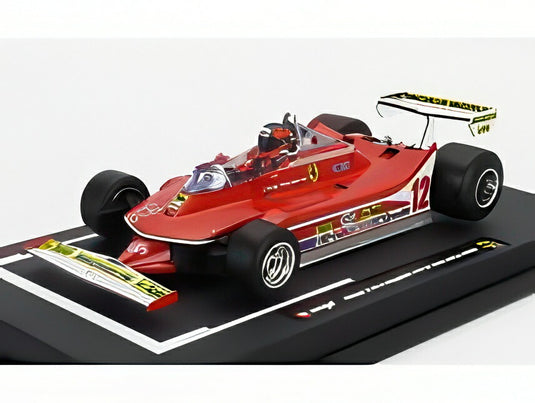 【予約】2025年発売予定FERRARI F1 312T4 N 12 優勝 南アフリカGP カヤラミ (ドライバー付き) 1979 ジル・ヴィルヌーブ レッド/Bburago 1/18ミニカー 海外限定