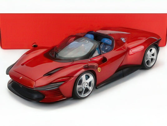 FERRARI - DAYTONA SP3 SPIDER OPEN ROOF 2022 - ROSSO MAGMA - RED MET/Bburago 1/18ミニカー シグネチャーシリーズ