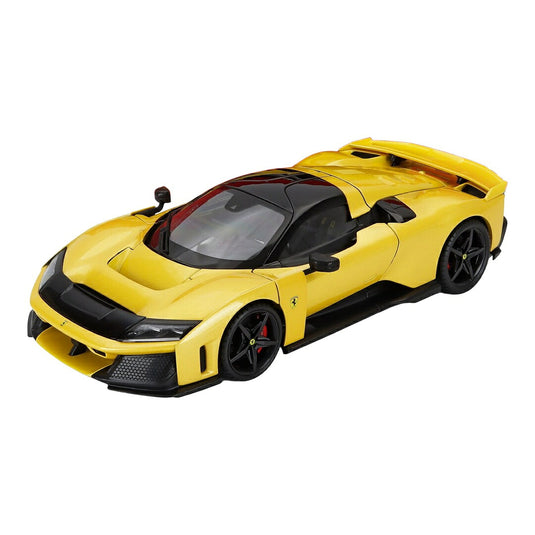 Ferrariフェラーリ F80 2024 イエローメタリック ブラックホイール シグネチャーシリーズ / Bburago 1/18 ミニカー