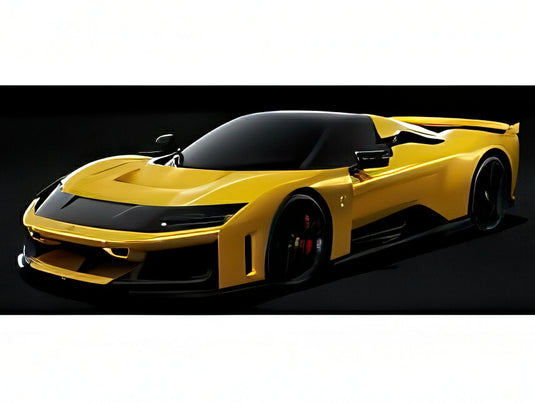 【予約】2026年発売予定FERRARI F80 2024 ブラックホイール 限定 ジャッロトリストラート イエローメタリック/ Bburago 1/18 シグネチャーシリーズ 海外限定ミニカー