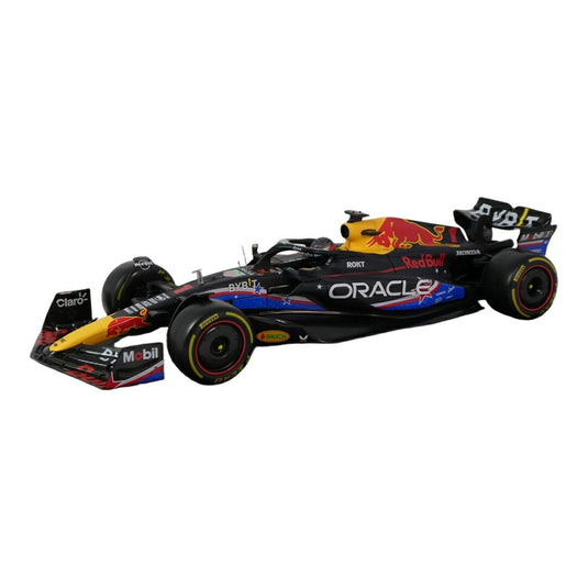 Red Bullレッドブル RB19 2023 ブラック/ブルー/イエロー No.1 / Bburago 1/18 ミニカー