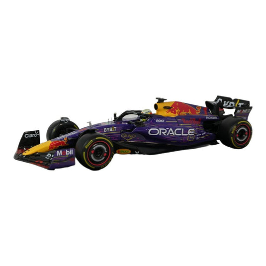 Red Bullレッドブル RB19 2023 No.1 ラスベガスGP仕様 パープル / Bburago 1/18 ミニカー