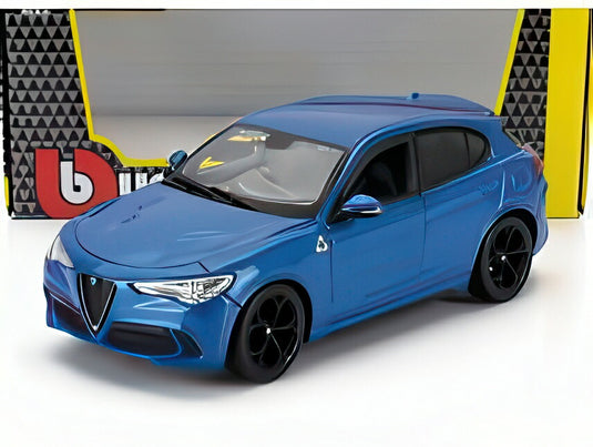 ALFA ROMEO STELVIO Q4 QUADRIFOGLIO 2017 ブルーミザーノ ブルーメタリック/ Bburago 1/24 ミニカー
