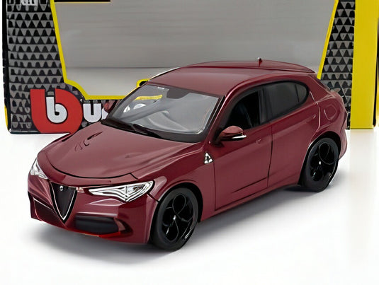 ALFA ROMEO STELVIO Q4 QUADRIFOGLIO 2017 ロッソアルファ レッド/ Bburago 1/24 ミニカー