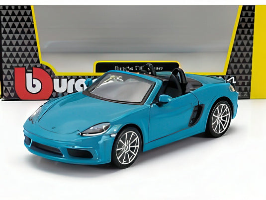 PORSCHE BOXSTER 718 (982) SPIDER 2016 ライトブルー/ Bburago 1/24 ミニカー