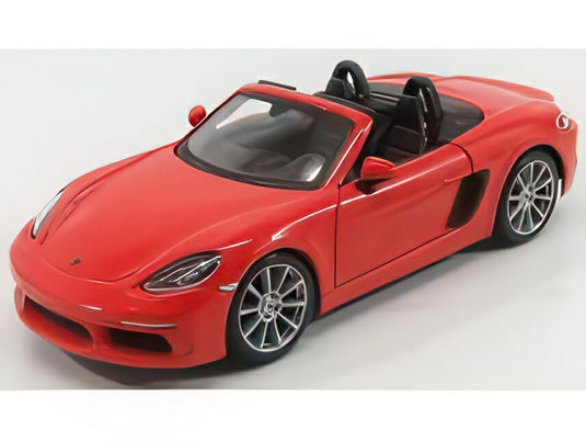 PORSCHE ボクスター 718 (982) スパイダー 2016 オレンジ/ Bburago 1/24 ミニカー
