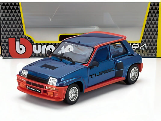RENAULT R5 TURBO 1982 ブルー レッド/ Bburago 1/24 ミニカー