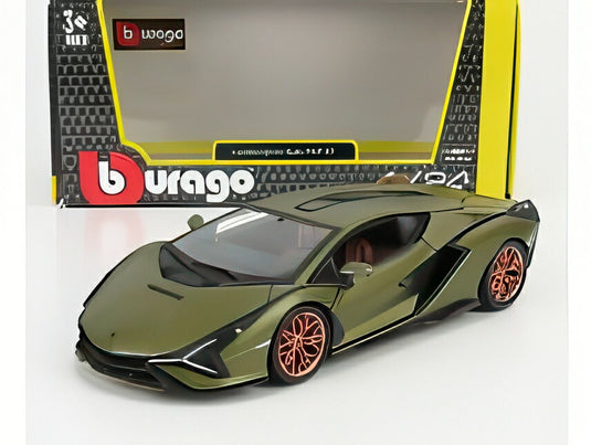 LAMBORGHINI SIAN FKP 37 HYBRID 2020 ベルデギア グリーンメタリック/ Bburago 1/24 ミニカー