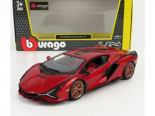 LAMBORGHINI SIAN FKP 37 HYBRID 2020 レッド/ Bburago 1/24 ミニカー