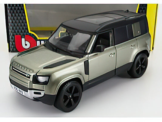 LAND ROVER NEW DEFENDER 110 2020 LIGHT GREEN MET WHITE/Bburago 1/24ミニカー