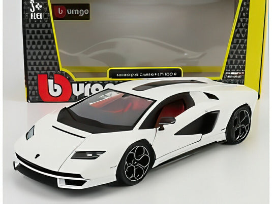 LAMBORGHINI COUNTACH LP 800-4 2021 ビアンコシデラーレ ホワイト/ Bburago 1/24 ミニカー
