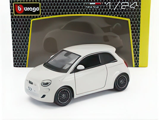 FIAT 500e フルエレクトリック 2021 ホワイト/ Bburago 1/24 ミニカー