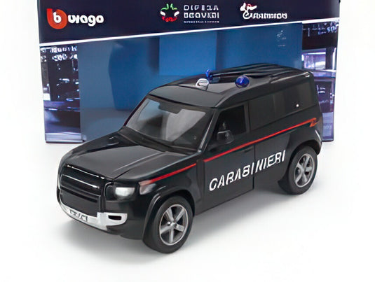 LAND ROVER ニューディフェンダー 110 カラビニエリ 2022 ブルー/ Bburago 1/25 ミニカー