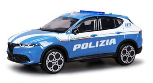 【予約】ALFA ROMEO TONALE ポリツィア 2023 ライトブルーホワイト/ Bburago 1/24 ミニカー