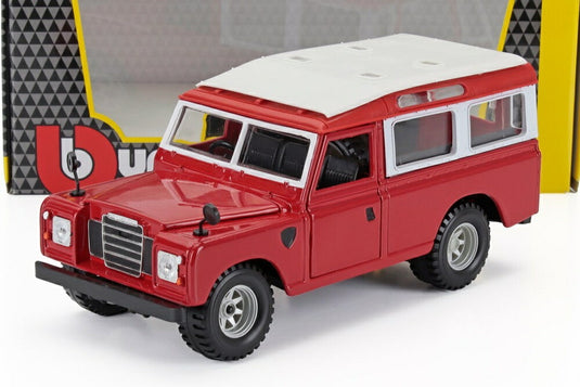 LAND ROVER ランドローバー 110 1976 レッド ホワイト/ Bburago 1/24 模型