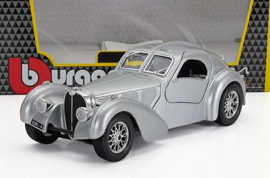 BUGATTI アトランティック 1936 シルバー/ Bburago 1/24 模型