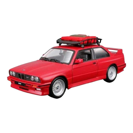 【予約】 BMW 3シリーズ M3 E30 ルーフキャリア付 1988 レッド / Bburago 1/24 ミニカー