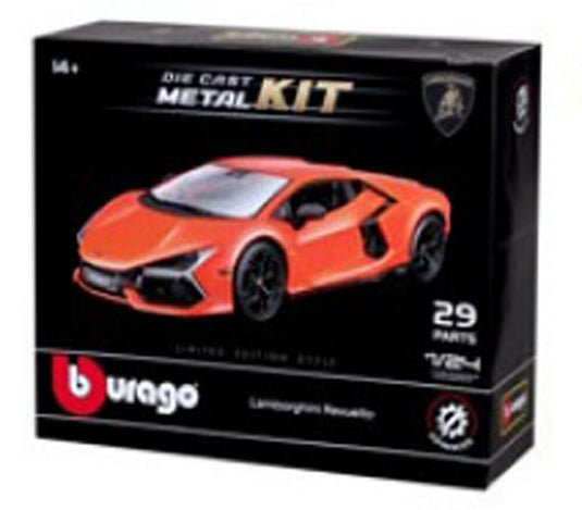 【予約】2026年発売予定LAMBORGHINI レヴエルト ハイブリッド 2023 (29ピース) オレンジ モデルキット プラモデル/ Bburago 1/24 ミニカー