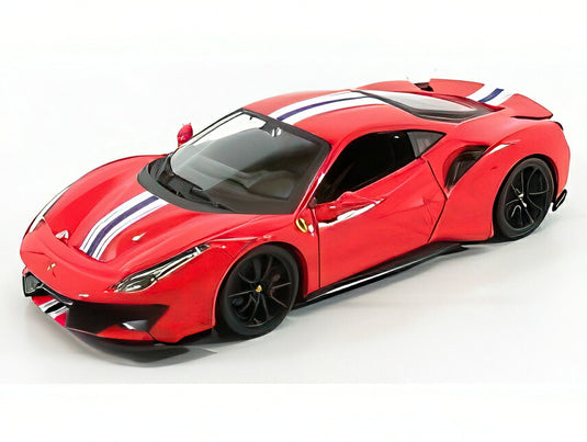 FERRARI 488 PISTA 2018 レッド/ Bburago 1/24 ミニカー