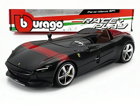 FERRARI MONZA SP1 2018 ブラック レッド/ Bburago 1/24 ミニカー