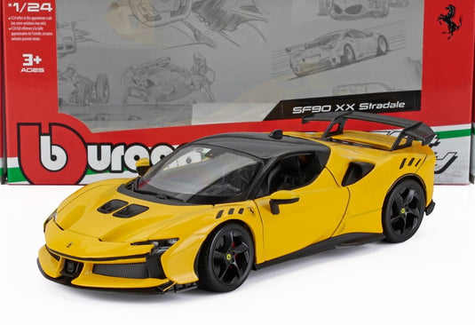 FERRARI SF90 XX STRADALE 2024 イエロー/ Bburago 1/24 ミニカー
