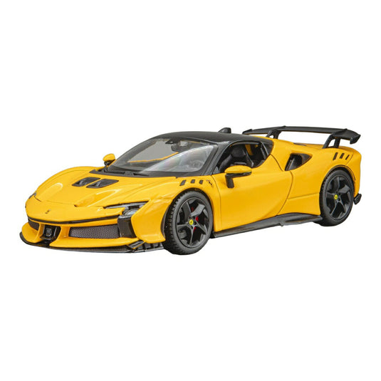 Ferrariフェラーリ SF90 XX Stradale 2024 イエロー ブラック ダイキャストモデル ミニカー /Bburago 1/24