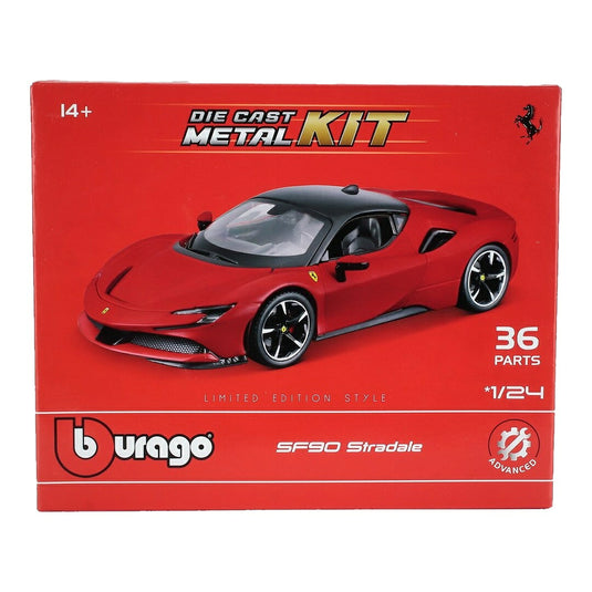 【予約】 Ferrariフェラーリ SF90 Stradale ハイブリッド 2019 レッド/ブラック モデルキット / Bburago 1/24 ミニカー