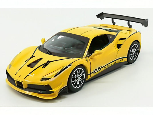 FERRARI 488 CHALLENGE N25 RACING 2017 ジャッロモデナ イエロー/ Bburago 1/24 ミニカー
