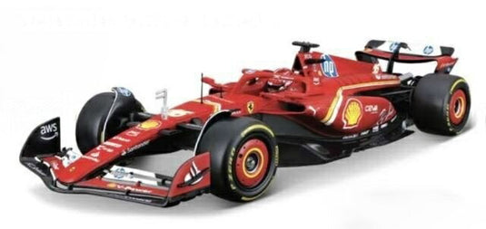 【予約】FERRARI F1 SF24 2024 シャルルルクレール N16 レッドブラック/ Bburago 1/24 ミニカー