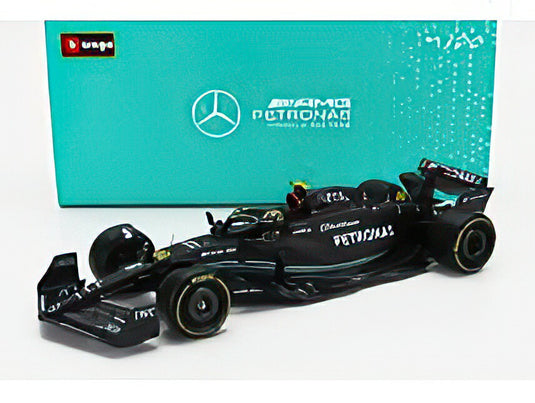 MERCEDES GP F1 W14 TEAM MERCEDES AMG PETRONAS FORMULA ONE N 44 SEASON 2023 LEWIS HAMILTONフィギュア付き MATT BLACK/Bburago 1/24ミニカー