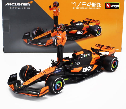 【予約】McLAREN F1 MCL38 2024 オスカーピアストリ N81 オレンジブラック/ Bburago 1/24 ミニカー