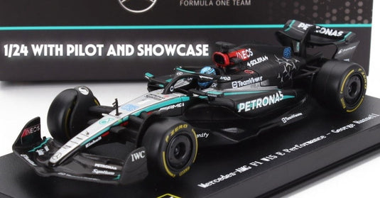 【予約】MERCEDES GP F1 W15 EQ 2024 ジョージラッセル N63 ブラックシルバーグリーン/ Bburago 1/24 ミニカー
