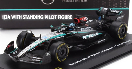【予約】2026年発売予定MERCEDES GP F1 W15 EQ 2024 ジョージラッセル N63 ブラックシルバーグリーン/ Bburago 1/24 ミニカー