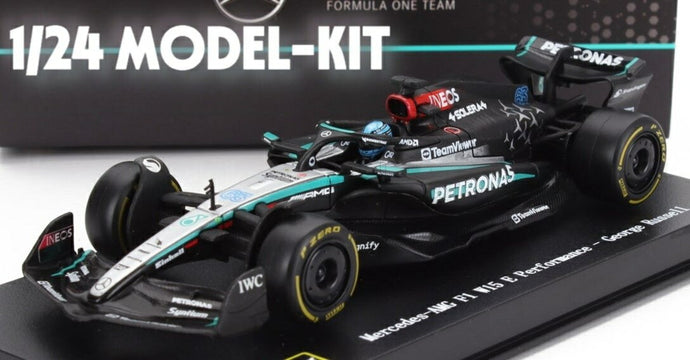 【予約】MERCEDES GP F1 W15 EQ PERFORMANCE TEAM AMG PETRONAS MOTORSPORT #63 2024シーズン ジョージ・ラッセル ブラック/シルバー/グリーン モデルキット プラモデル/ Bburago 1/24 ミニカー