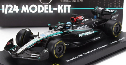 【予約】MERCEDES GP F1 W15 EQ PERFORMANCE TEAM AMG PETRONAS MOTORSPORT #63 2024シーズン ジョージ・ラッセル ブラック/シルバー/グリーン モデルキット プラモデル/ Bburago 1/24 ミニカー