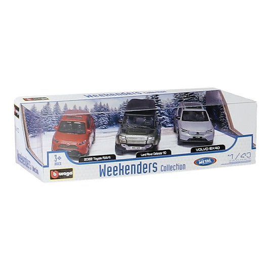 【予約】 Toyotaトヨタ RAV4 レッド Land Roverランドローバー Defender 110 グレー Volvoボルボ EX90 2024 シルバー 3台セット / Bburago 1/43 ミニカー
