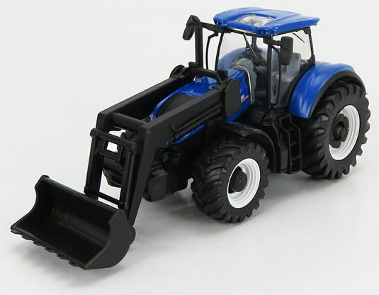 NEW HOLLAND T7.315 トラクター フロントローダー スクレーパー付 2018 ブルー/ Bburago 1/50 農業機械模型