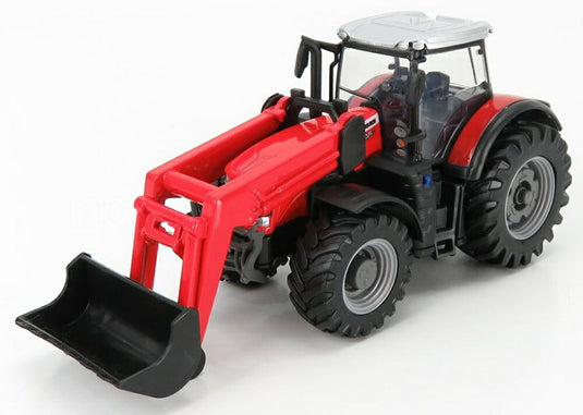MASSEY FERGUSON 8740S トラクター フロントローダー スクレーパー付 レッド/ Bburago 1/50 農業機械模型