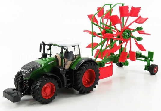 FENDT VARIO 1050 トラクター ウィール レーキ トレーラー付 2016 グリーン グレー レッド/ Bburago 1/50 模型