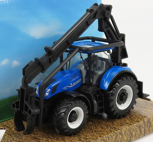 NEW HOLLAND T7 315 トラクター 2016 ブルー/ウッド/ Bburago 1/50 農機 模型