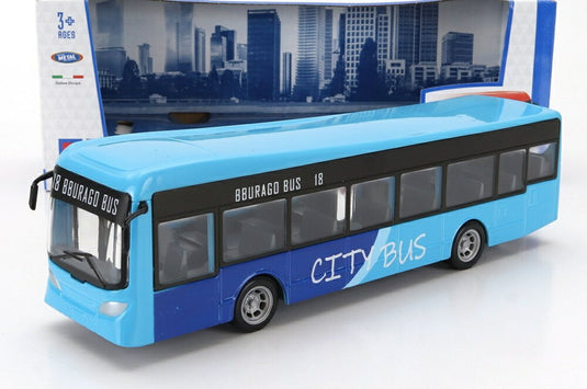 AUTOBUS CITYBUS N 18 BBURAGO BUS 2トーンブルー/ Bburago 1/50 模型